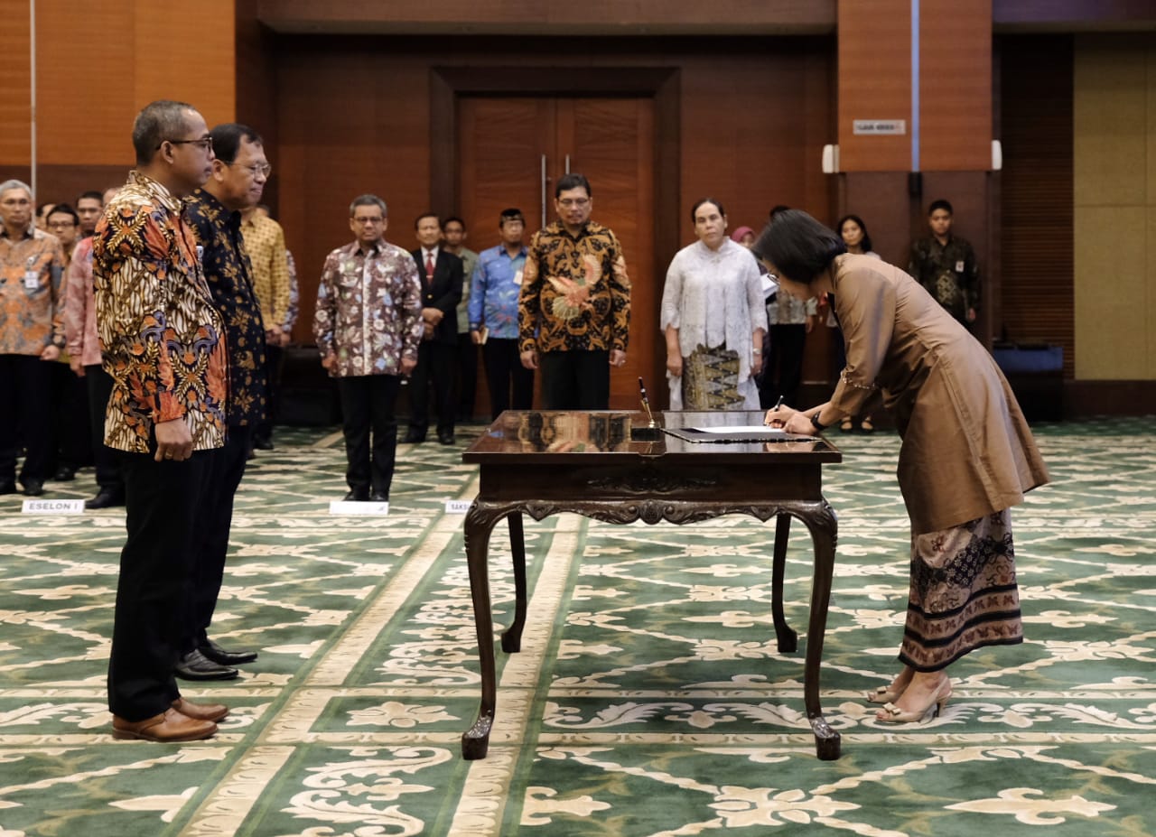 Menteri Keuangan secara resmi melantik Suryo Utomo sebagai Direktur Jenderal Pajak baru