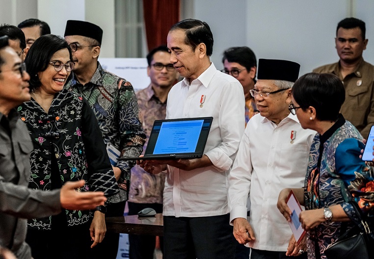 Bapak Joko Widodo beserta Bapak Ma'ruf Amin telah melaporkan SPT Tahunan