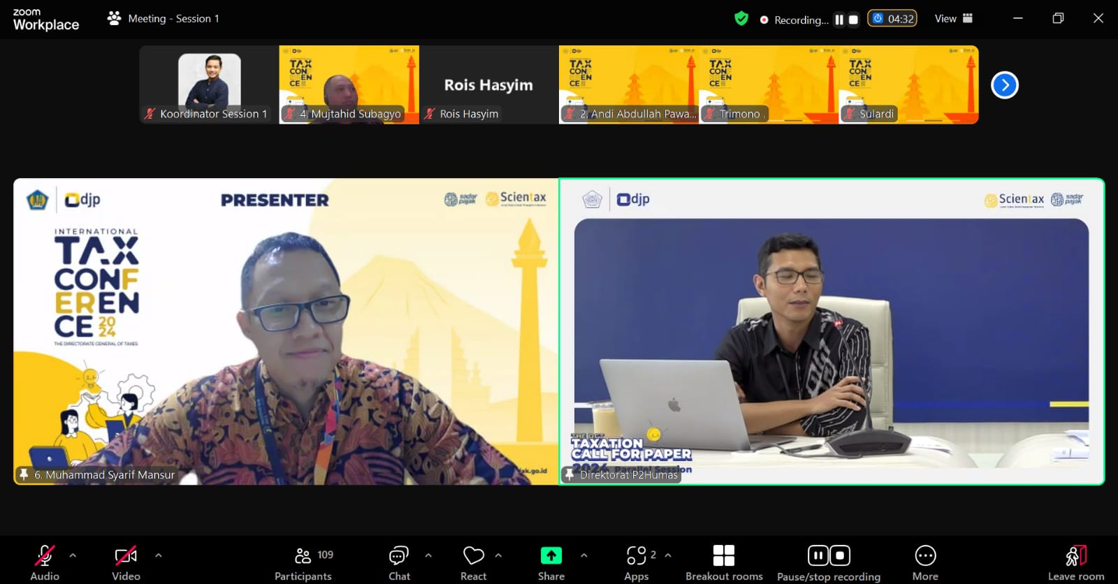 peserta menyampaikan diseminasi hasil karyanya