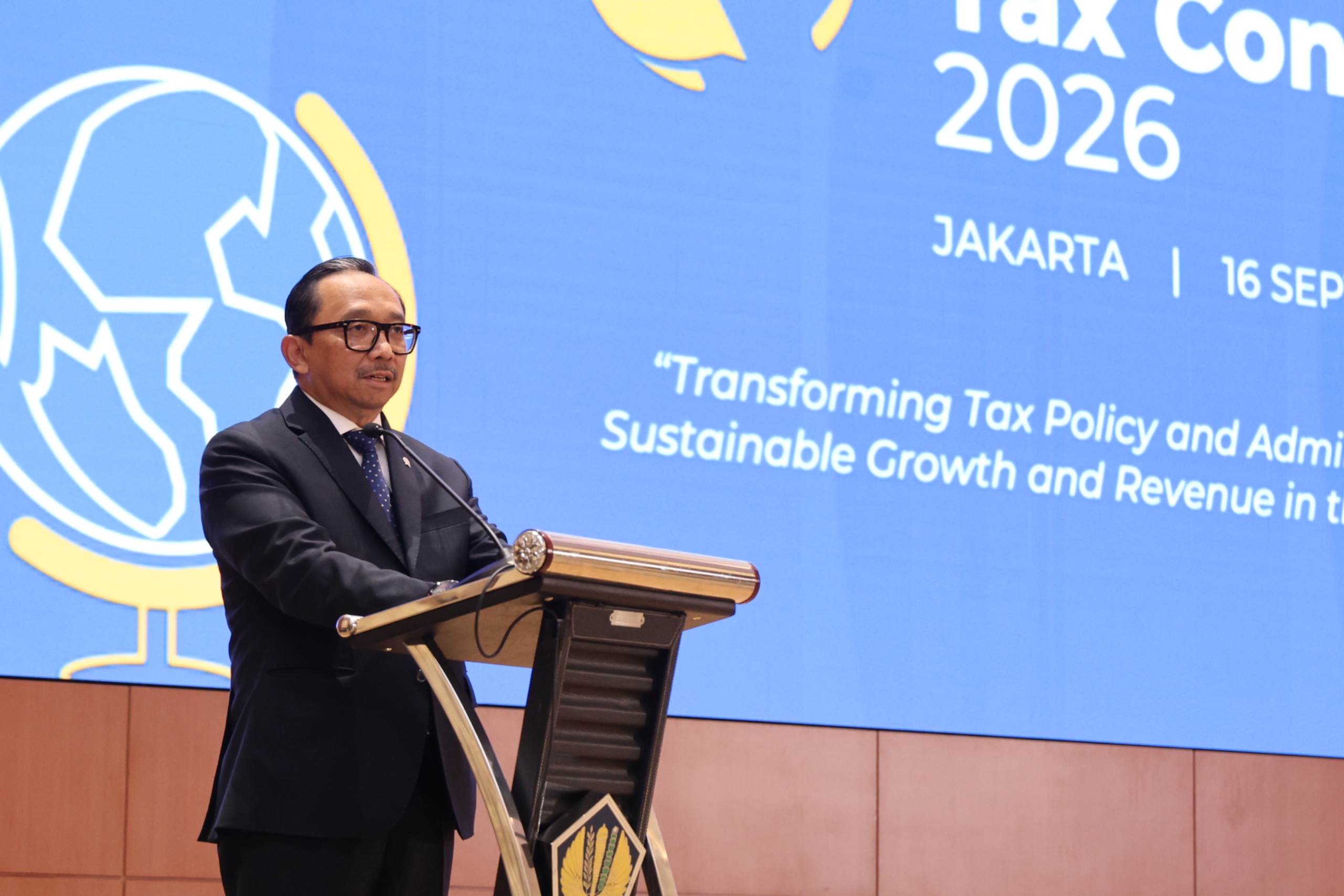 The Vice Minister of Finance, Juda Agung, delivered keynote speech