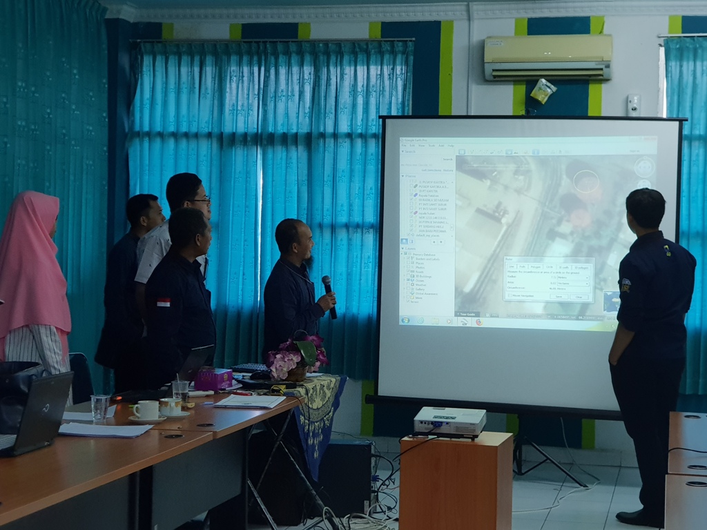 Foto Praktik Pengukuran Properti menggunakan google earth oleh Muhammad Imam Rofii (Fungsional Penilaian PBB KPP Pratama Binjai).