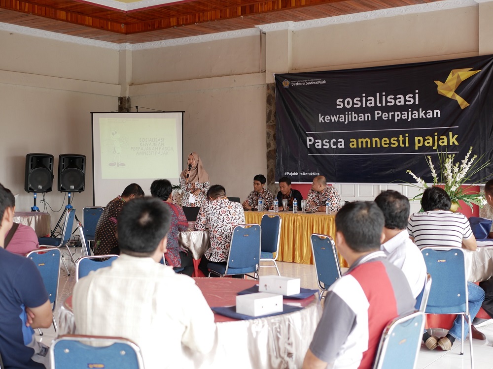 KPP Pratama Curup melaksanakan Sosialisasi Kewajiban Perpajakan Pasca Amnesti Pajak, 12 Maret 2018 lalu