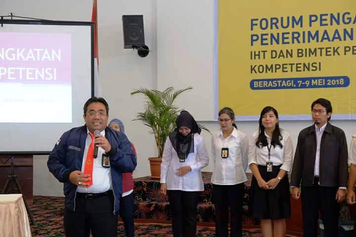 Pembukaan serta penyampaian motivasi oleh Kepala Kanwil DJP Sumut II sebagai pengantar materi pengamanan penerimaan dan peningkatan kompetensi pegawai