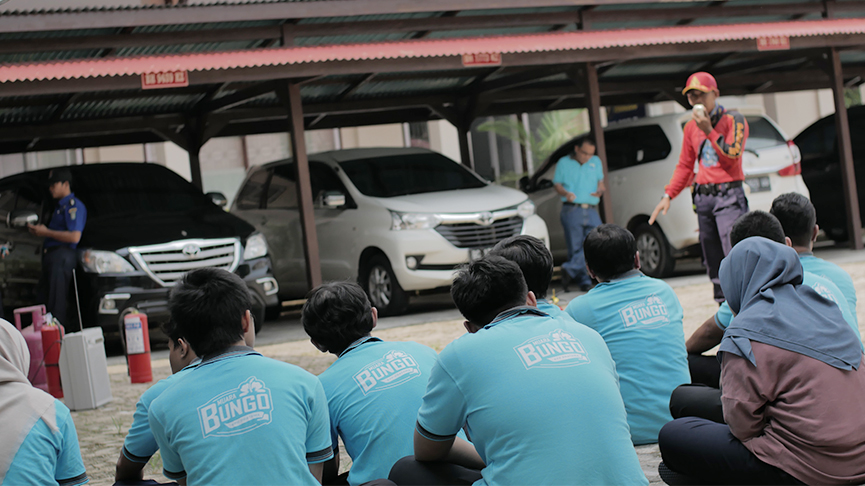 Pemaparan Materi dari Dinas Pemadam Kebakaran Kabupaten Bungo