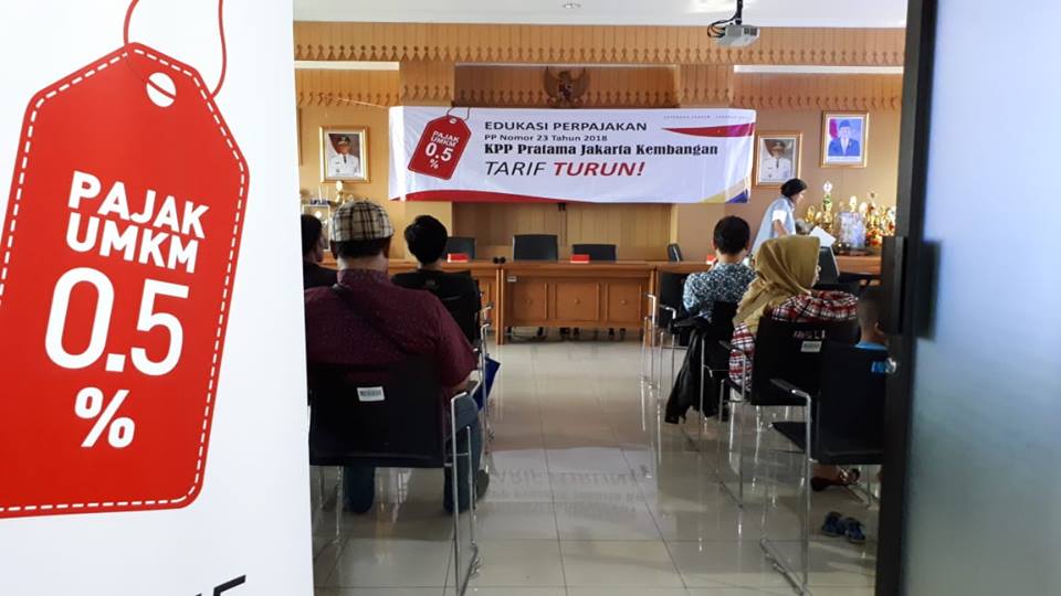 Aula Kantor Kelurahan Meruya Selatan, lokasi edukasi PP-23 Tahun 2018