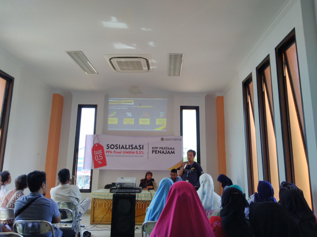 Sosialisasi PP 23 oleh AR Ekstensifikasi dan Penyuluhan, Aris Nurhartanto