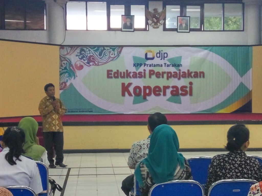 Bersama Disperindagkop dan UMKM, KPP Pratama Tarakan Gelar Edukasi Perpajakan Koperasi.