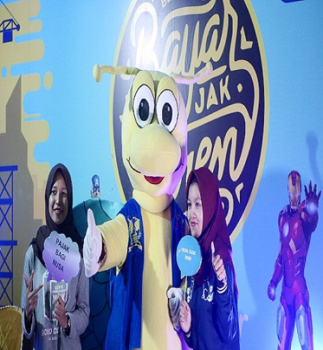 Salah satu hal menarik di stan KPP bengkalis adalah photobooth.