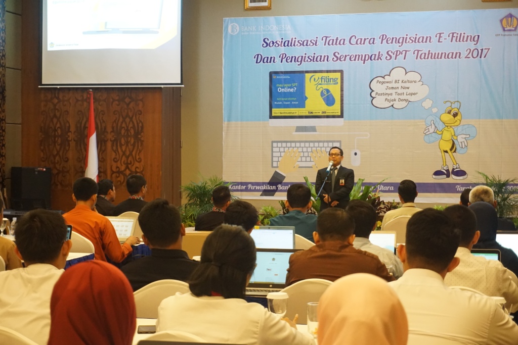 Sambutan oleh Kepala Perwakilan BI Kalimantan Utara Hendik Sudaryanto