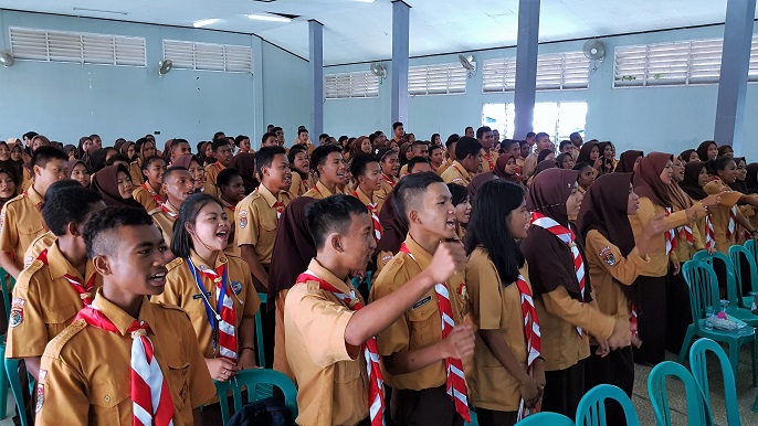 Suasana kemeriahan acara Pajak Bertutur di SMK Negeri 2 Jayapura