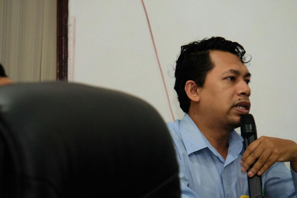 Ahmad Furqan dari Kanwil DJP memberikan materi