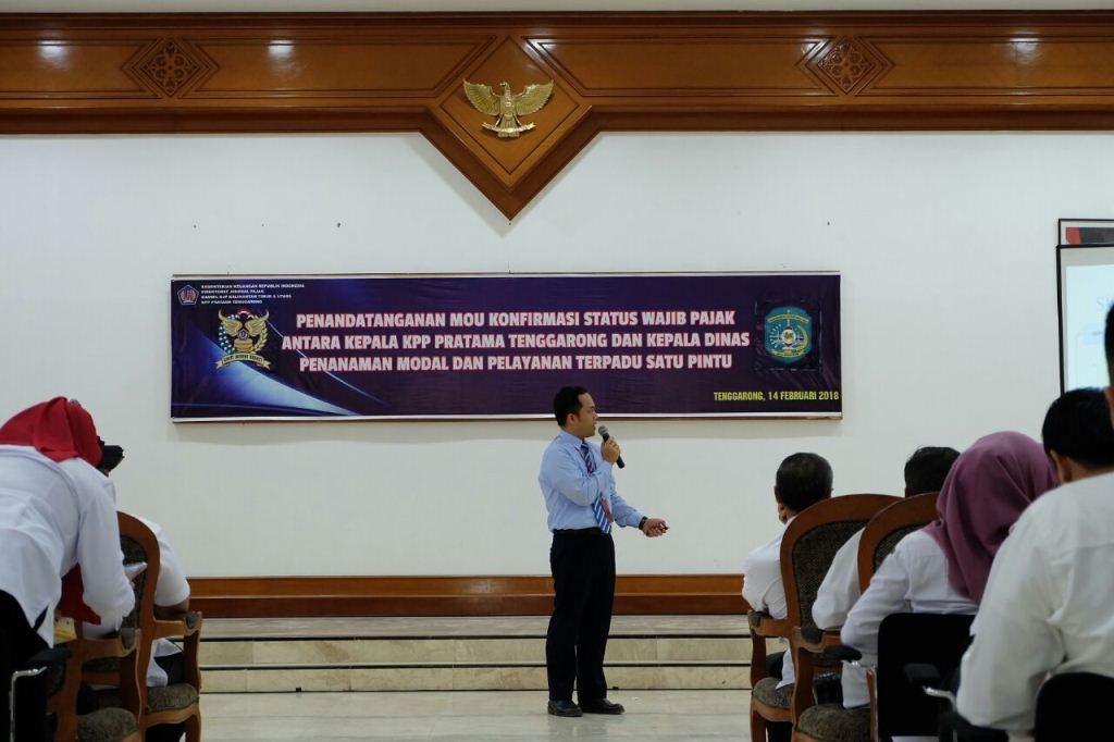 Kepala Seksi Pengawasan dan Konsultasi IV memberikan penjelasan tentang kewajiban pasca Amnesti Pajak.