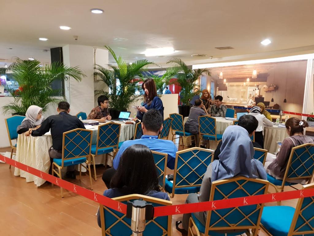Suasana pojok pajak di Kuningan City Mall