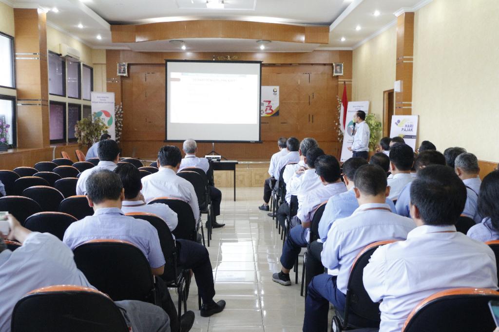 Kegiatan In House Training Asset Tracing dihadiri para Fungsiona Pemeriksa Pajak dan Account Representative, Rabu (29/8).