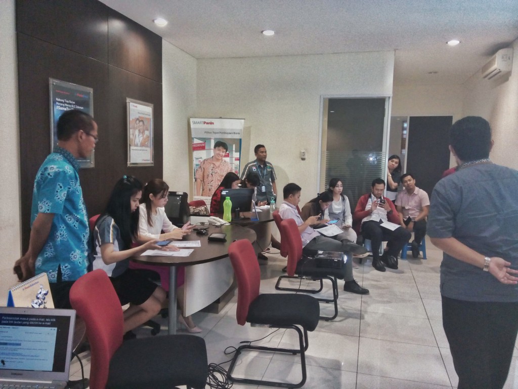 Suasana sosialisasi di Bank Panin