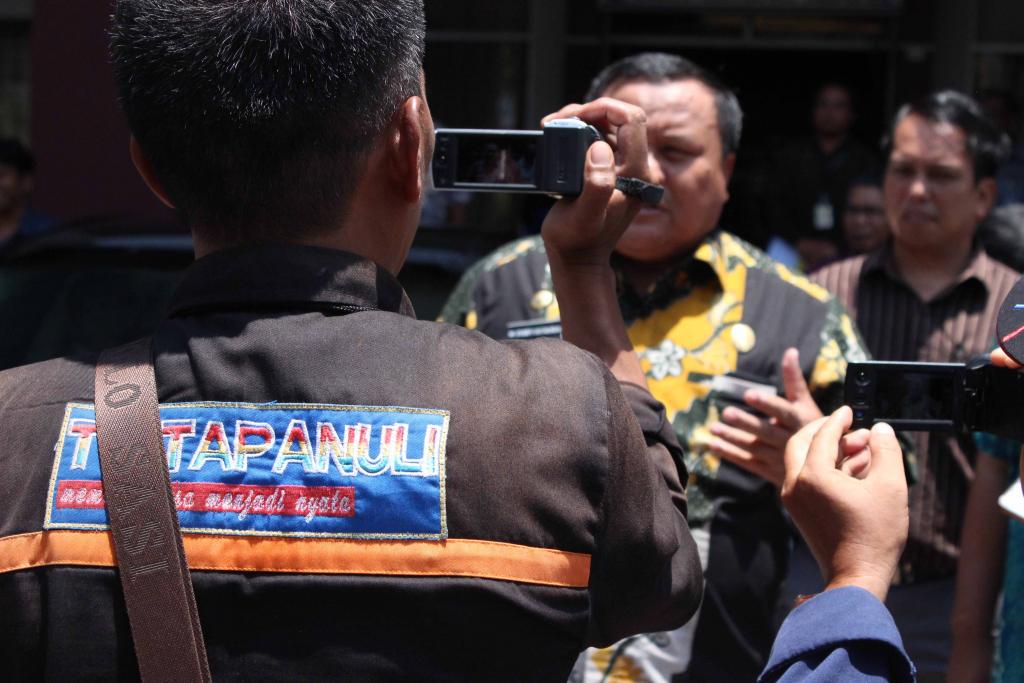 Peliputan acara oleh media lokal Tapanuli Tengah