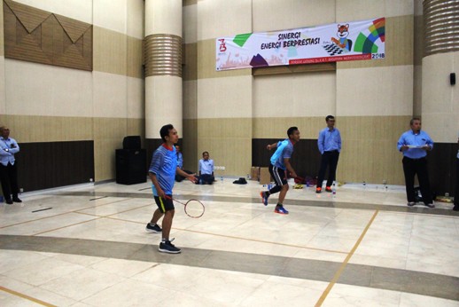 Suasana final pertandingan Badminton