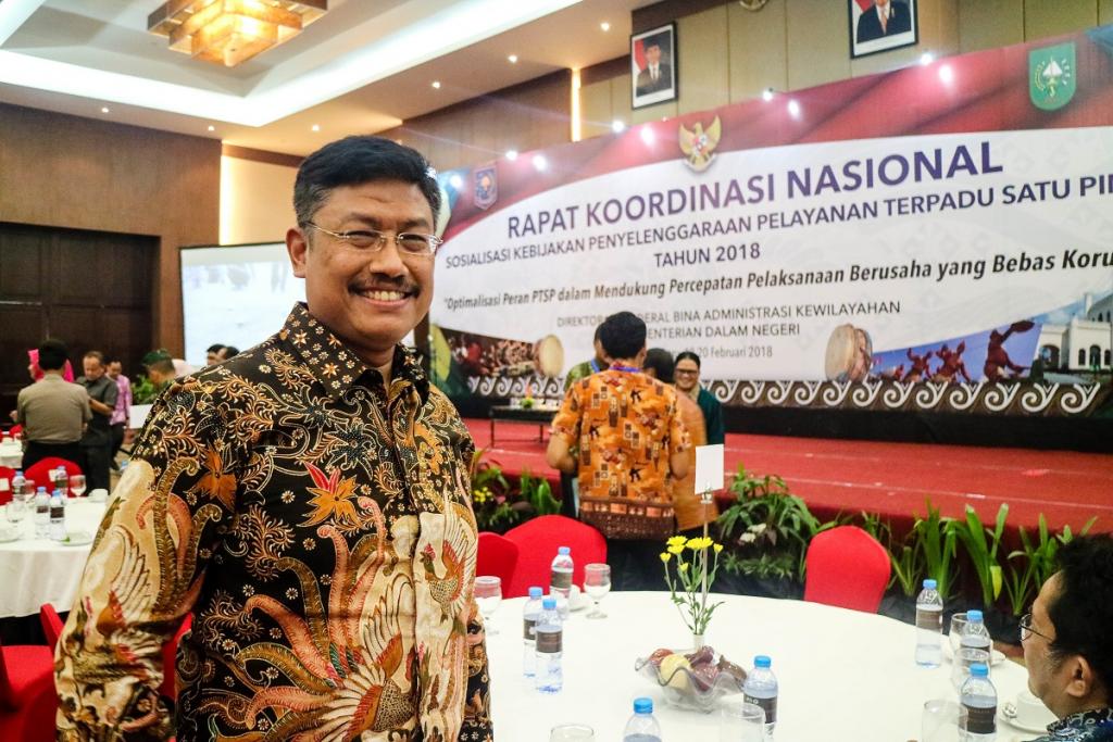 Direktur Transformasi Proses Bisnis, Ditjen Pajak, Hantriono Joko Susilo menjadi salah satu narasumber dalam kegiatan rakornas