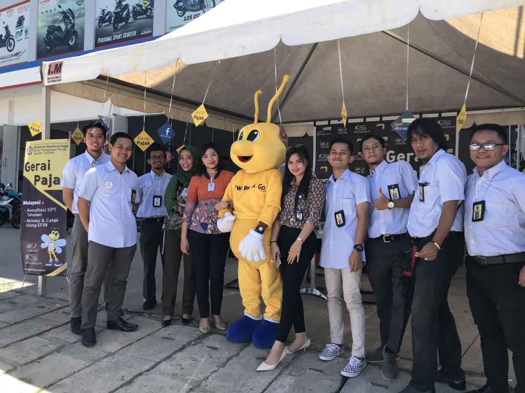 Tim Gerai Pajak di Lokasi Showroom Yamaha Bima Motor Tolitoli