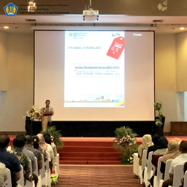 Acara BDS dibuka dengan sambutan Budi Susanto selaku Kepala Kantor Wilayah DJP Jakarta Barat