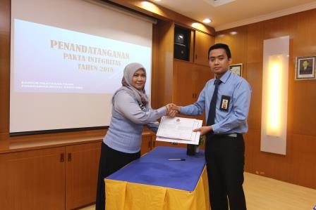 Komitmen Antikorupsi oleh Perwakilan Pelaksana