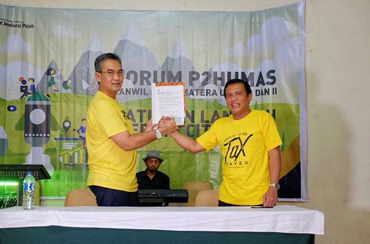 Executive Summary dibacakan oleh Kabid P2Humas Kanwil DJP Sumut I