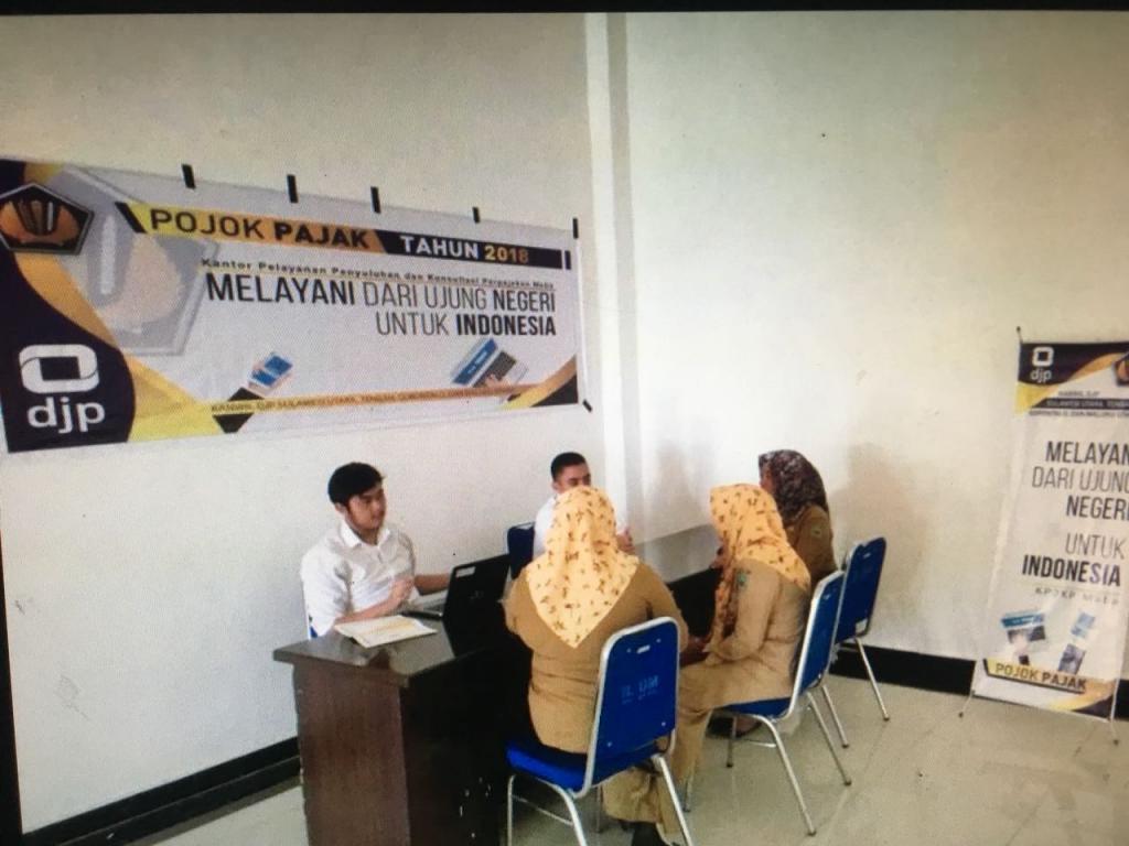 Pojok Pajak Kp2KP Maba di Soagimalaha Kabupaten Halmahera Timur