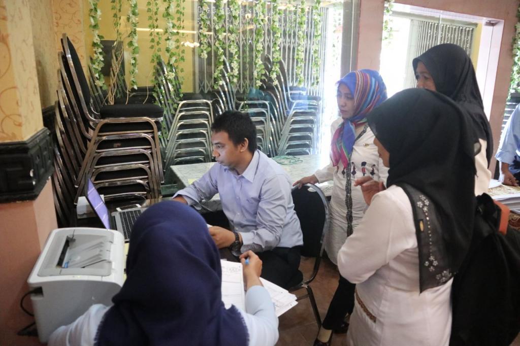 Para peserta juga bisa langsung melaporkan SPT Tahunan pada loket yang telah disediakan di acara.