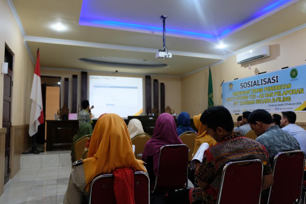 Pemberian informasi mengenai Tata Cara Pengisian SPT Tahunan secara e-Filing