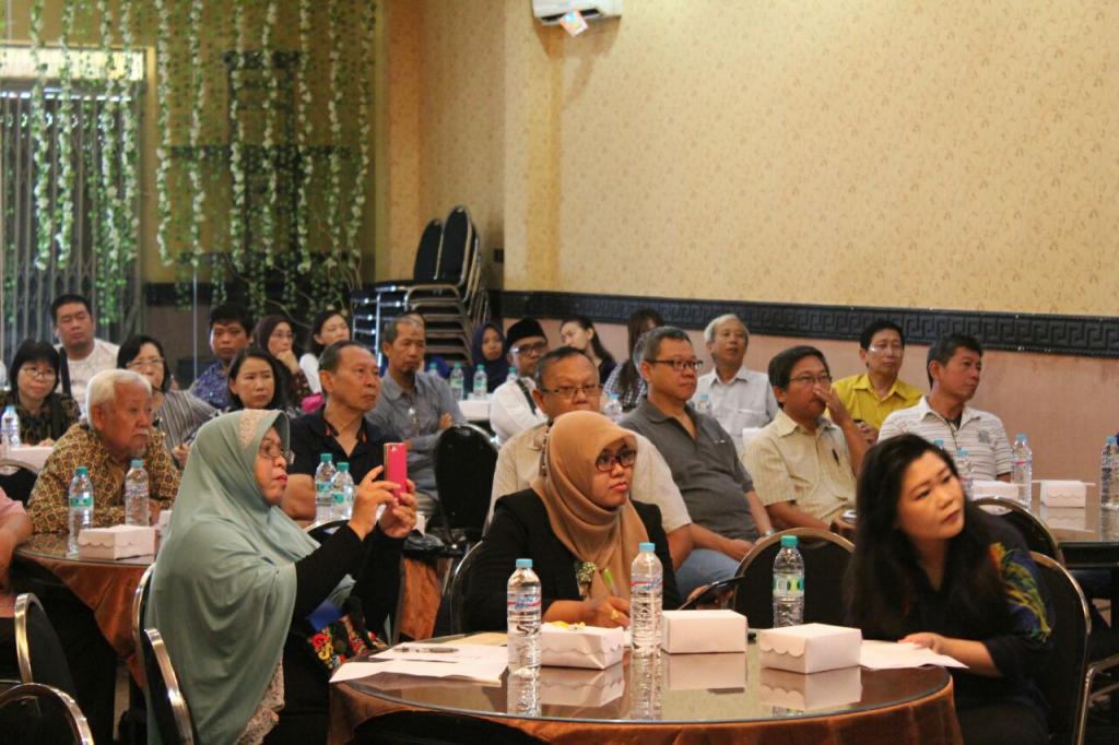 Suasana pada saat acara edukasi perpajakan yang dipenuhi oleh wajib pajak.