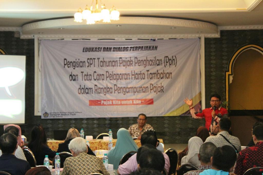 Acara diawali oleh sedikit materi tentang SPT Tahunan.