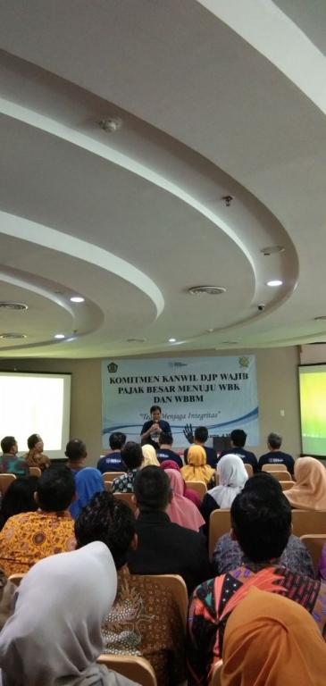 Kakanwil DJP Wajib Pajak Besar, Mekar Satria Utama membuka acara