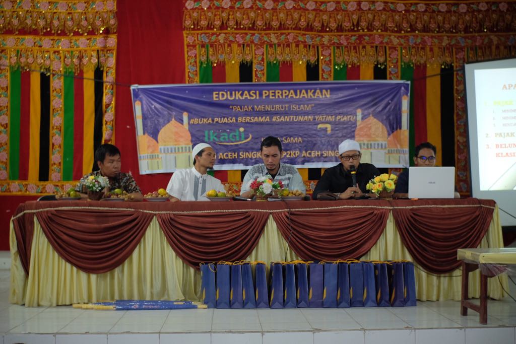 Kepala Kantor KP2KP Aceh Singkil menyampaikan kata sambutannya.