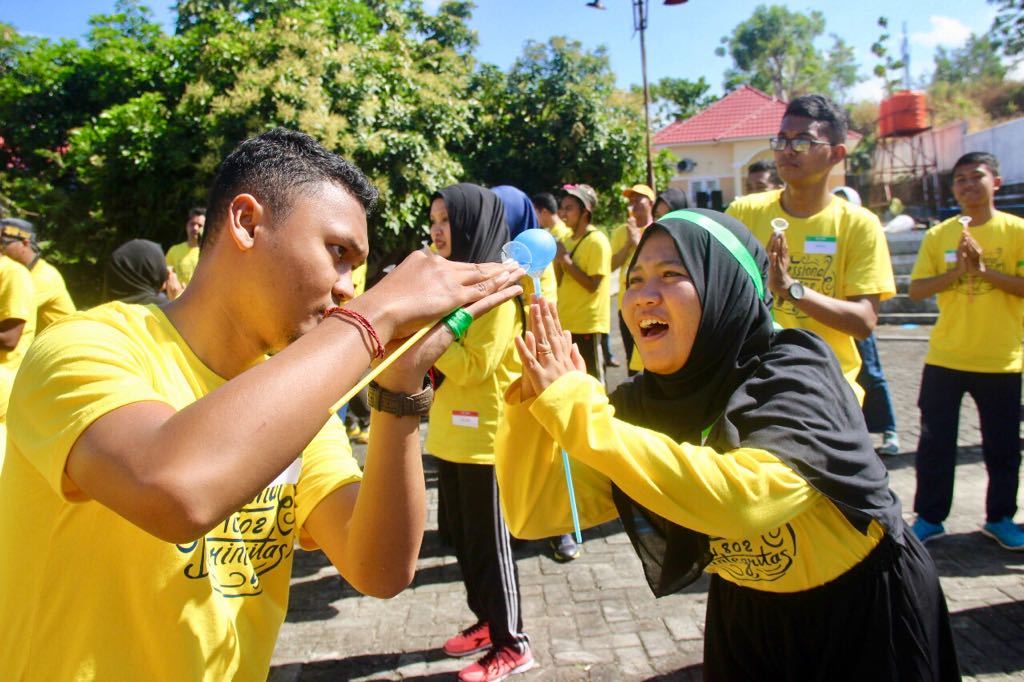 Foto keseruan saat game