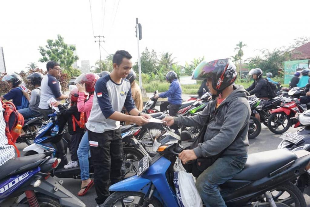 Pantang pulang sebelum leaflet habis terbagi