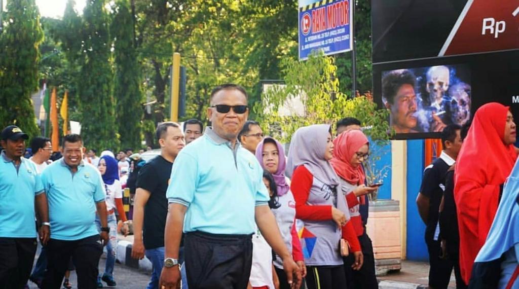 Gerak jalan santai start dari lapangan KPPN Parepare