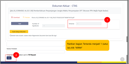 Tampilan di coretax