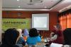 Suasana sosialisasi di Aula berlangsung secara tertib dan santai