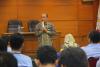 Bangun Sihombing, narasumber dari PT Taspen PERSERO memaparkan materi