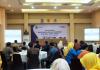 Kepala KPP Pratama Praya, Nico Herry Janto memberikan sambutan sekaligus pembukaan acara Tax Gathering WP Bendahara Kabupaten Lombok Tengah