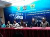 Dari kiri Agus Hermawan kakanwil DJBC Jatim I,Estu Budiarto Kakanwil DJP Jatim I,Nirwala Dwi Heryanto Direktur audit kepabeanan dan cukai, Neilmaldrin Noor  kakanwil DJP Jatim II, Muhammad Purwantoro Kakanwil DJBC Jatim I,Rudy Gunawan Bastari Kakanwil DJP Jatim III