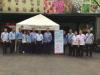 Pegawai KPP Pratama Jakarta Kebon Jeruk Satu bersama dengan pegawai Kantor Kecamatan Kebon Jeruk