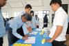 Pegawai KPP Pratama Kendari Lakukan Registrasi Sebelum Tes Urine
