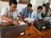 Suasana pos pelayanan di Kabupaten Buton