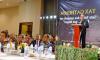 Kepala Kanwil DJP Jawa Timur III, Bapak Rudy  Gunawan Bastari memberikan sambutan dalam Tax Gathering Gabungan 4 KPP Pratama.